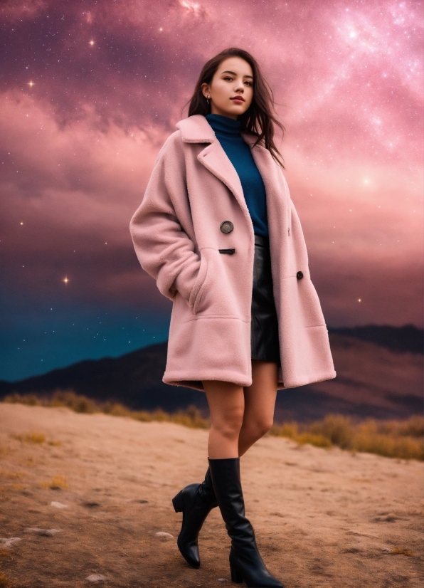 Outerwear, Hairstyle, Sky, Cloud, People In Nature, Flash Photography