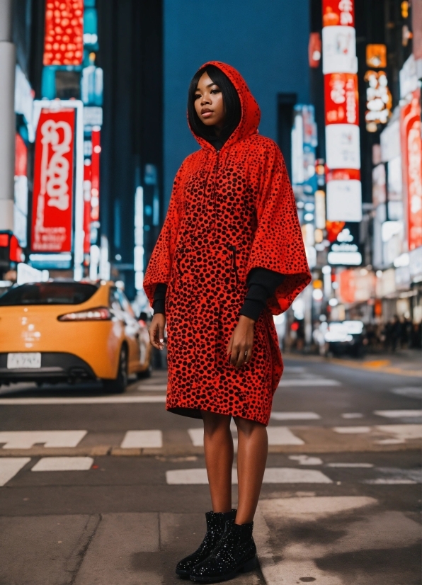 Outerwear, Photograph, Orange, Sleeve, Waist, Eyewear