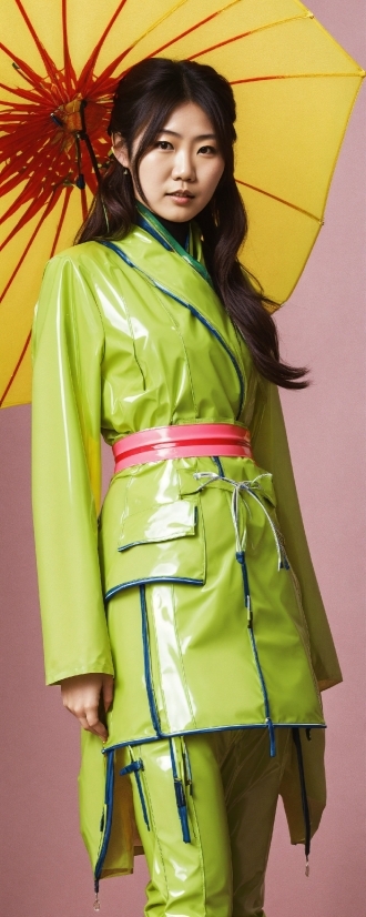 Hair, Outerwear, Yellow, Sleeve, Waist, Fashion Design