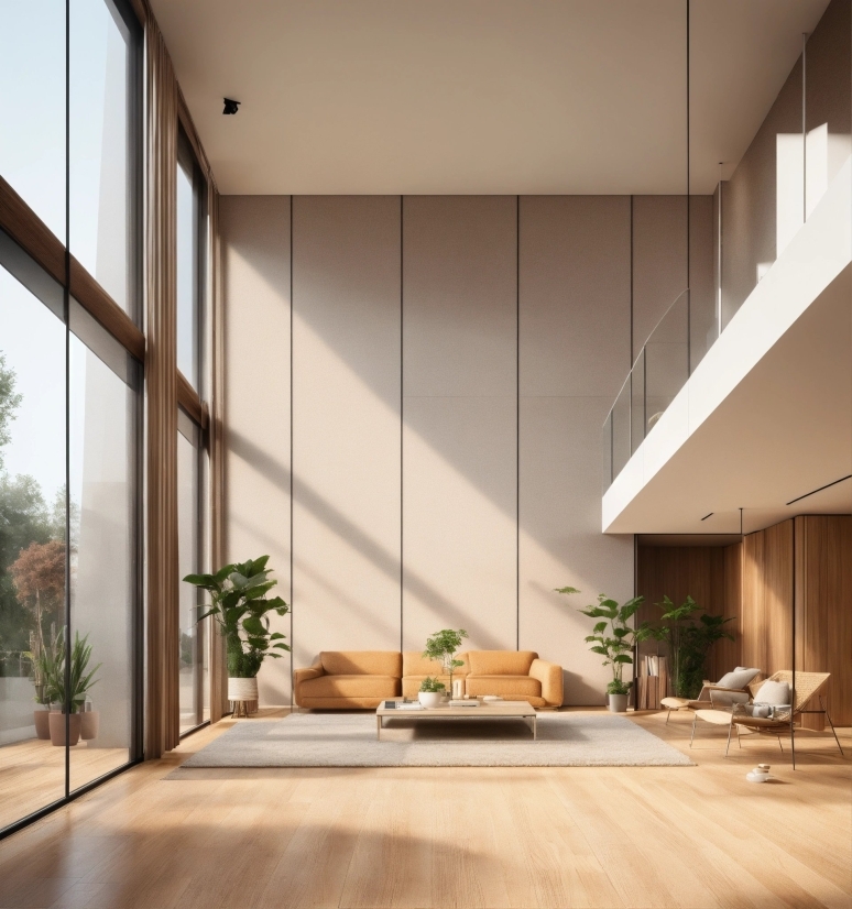 Plant, Building, Wood, Interior Design, Shade, Comfort