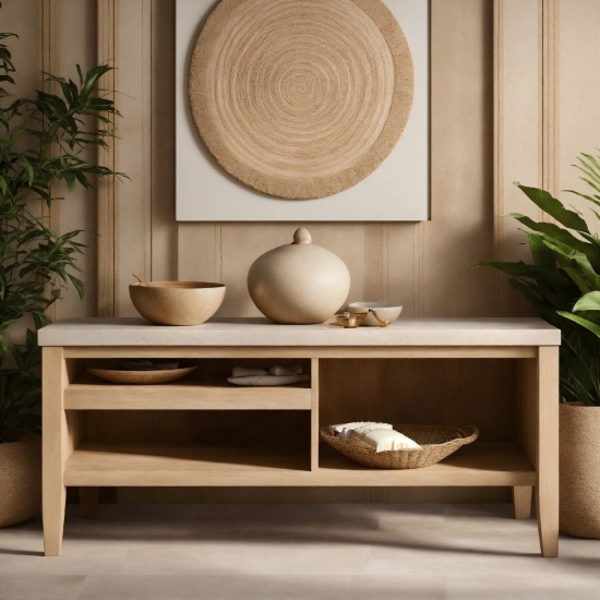 Plant, Furniture, Tableware, Dishware, Shelf, Wood