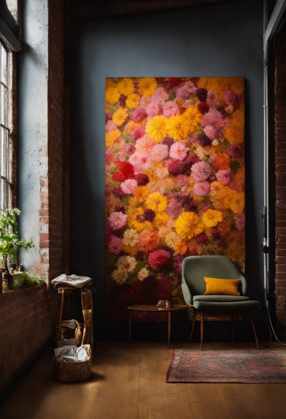 Plant, Furniture, Flower, Leaf, Chair, Window