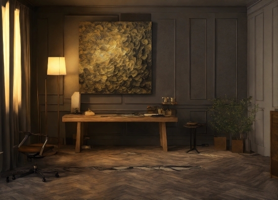 Table, Building, Wood, Plant, Floor, House