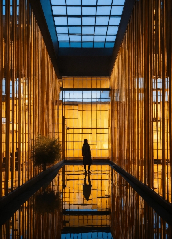 Lighting, Architecture, Line, Fixture, Symmetry, Wood