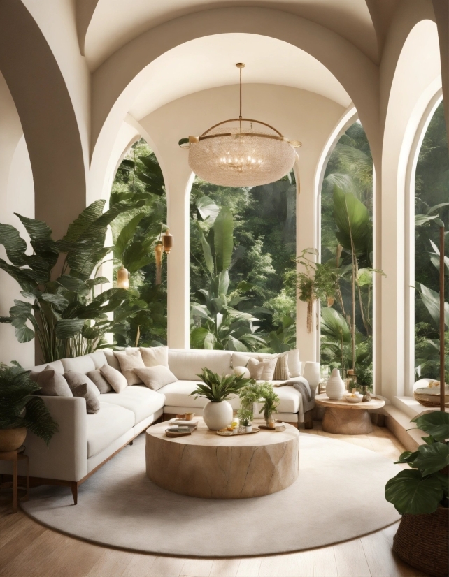 Plant, Property, Interior Design, Lighting, Houseplant, Real Estate