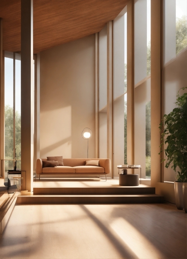 Building, Wood, Shade, Interior Design, Plant, Floor