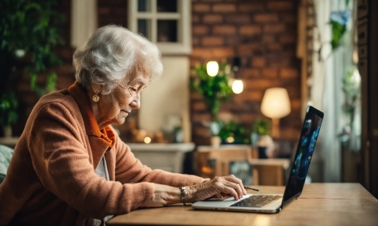 Computer, Laptop, Table, Personal Computer, Window, Human