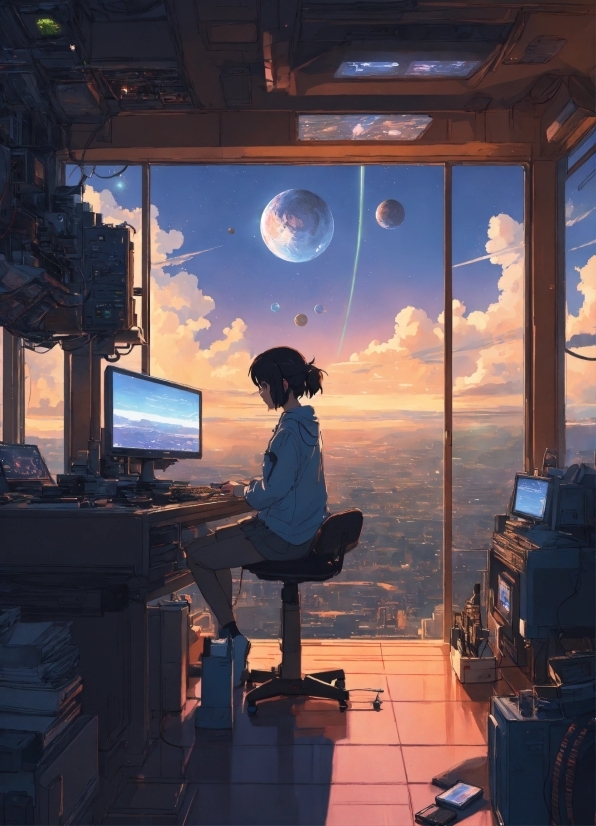 Cloud, Sky, Personal Computer, Architecture, Computer Monitor, Interior Design