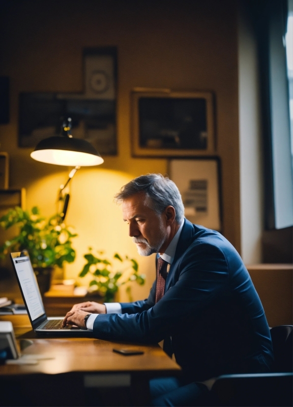 Table, Computer, Personal Computer, Plant, Laptop, Desk