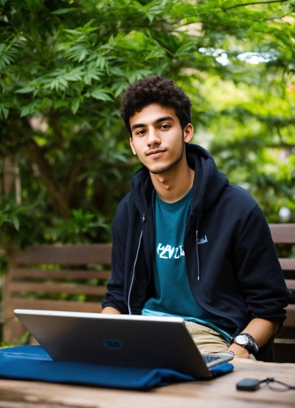 Computer, Laptop, Personal Computer, Netbook, Plant, Jacket