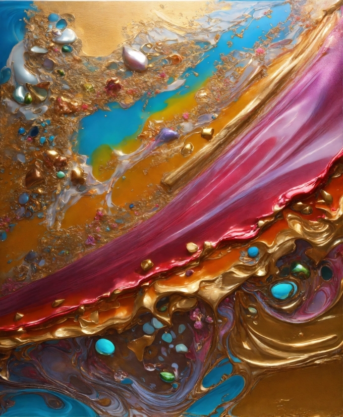 Liquid, Purple, Fluid, Paint, Art, Geological Phenomenon