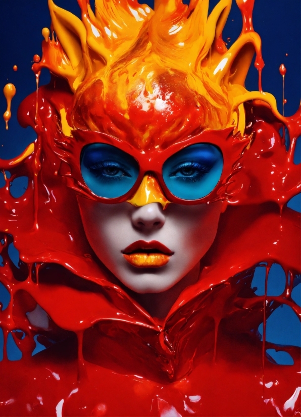 Red, Eyewear, Art, Masque, Event, Entertainment