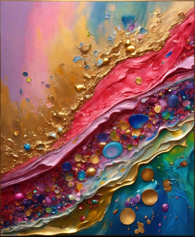 Liquid, Fluid, Water, Art, Pattern, Magenta