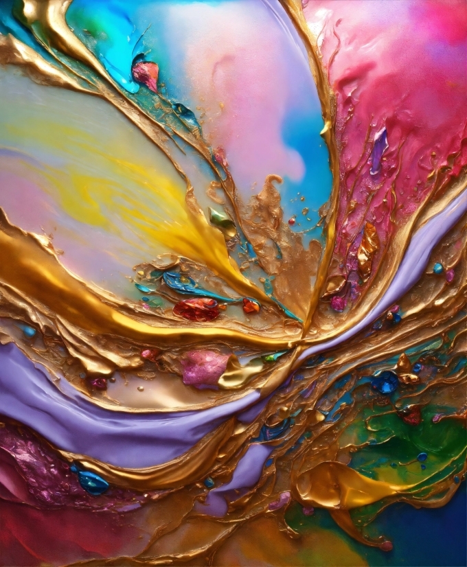 Liquid, Purple, Nature, Art Paint, Paint, Fluid