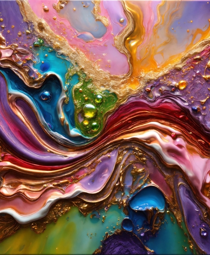 Colorfulness, Liquid, Purple, Art Paint, Azure, Natural Environment