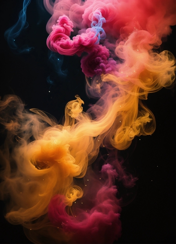 Purple, Pink, Violet, Smoke, Gas, Art