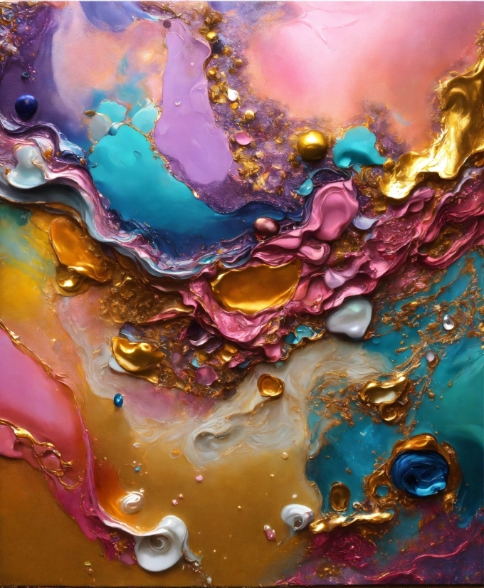 Liquid, Purple, Paint, Fluid, Organism, Water