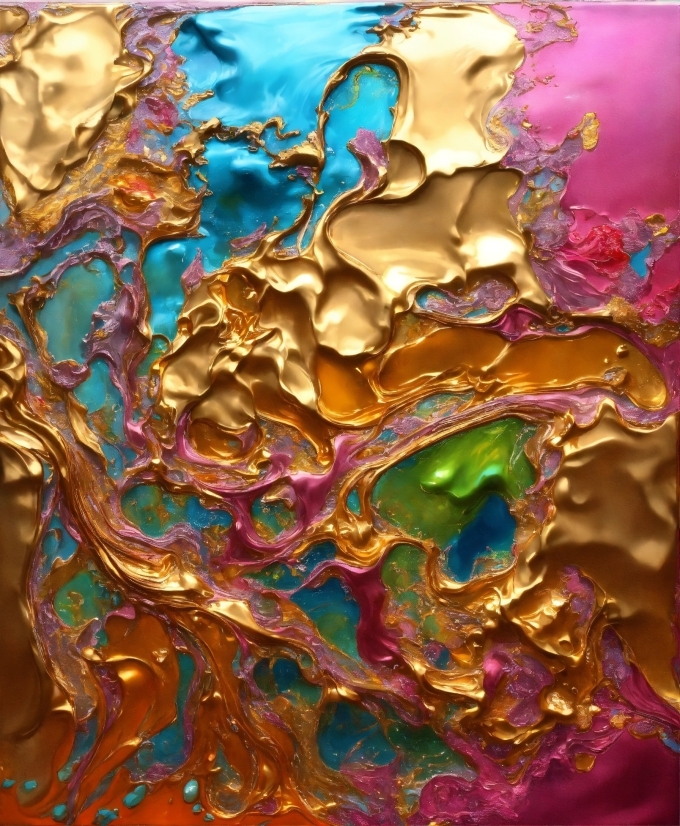 Liquid, Organism, Paint, Geological Phenomenon, Art, Pattern