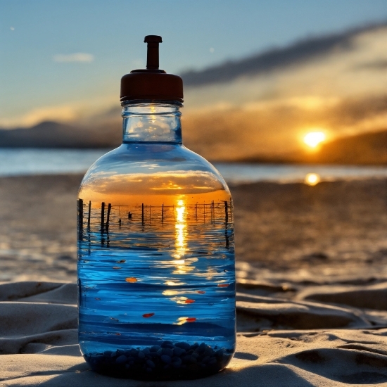 Water, Bottle, Sky, Liquid, Cloud, Glass Bottle