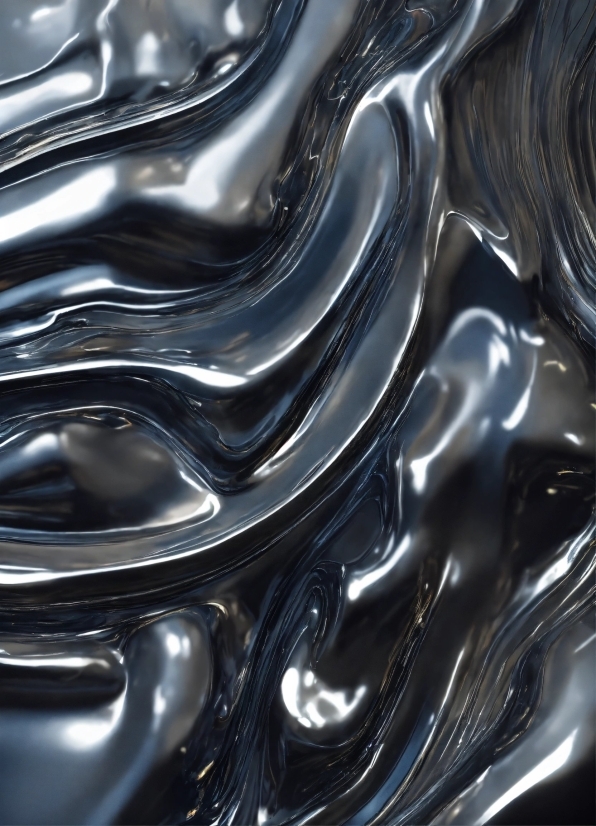 Liquid, Water, Fluid, Grey, Electric Blue, Pattern