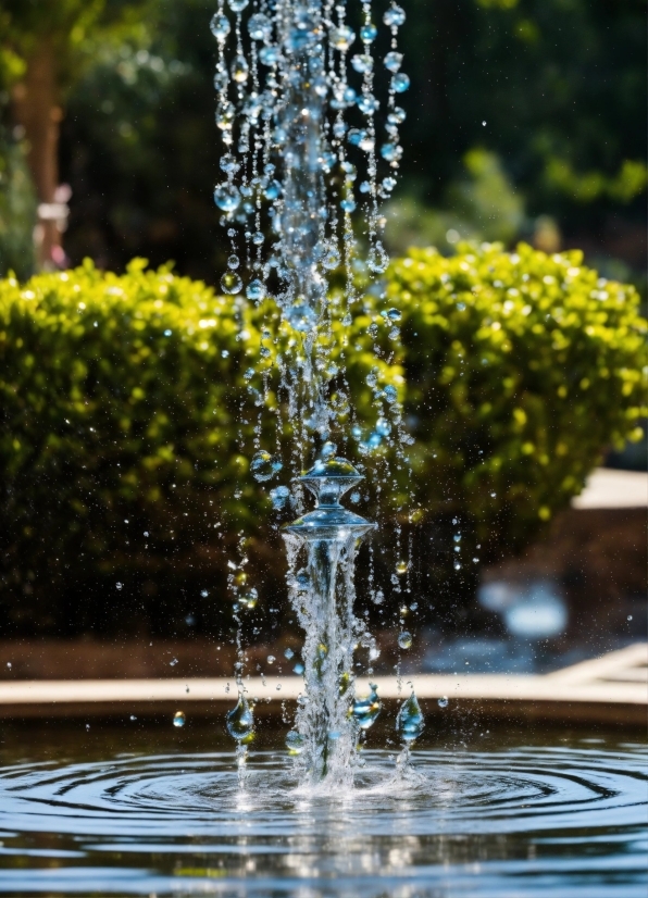 Water, Liquid, Plant, Fluid, Fountain, Grass