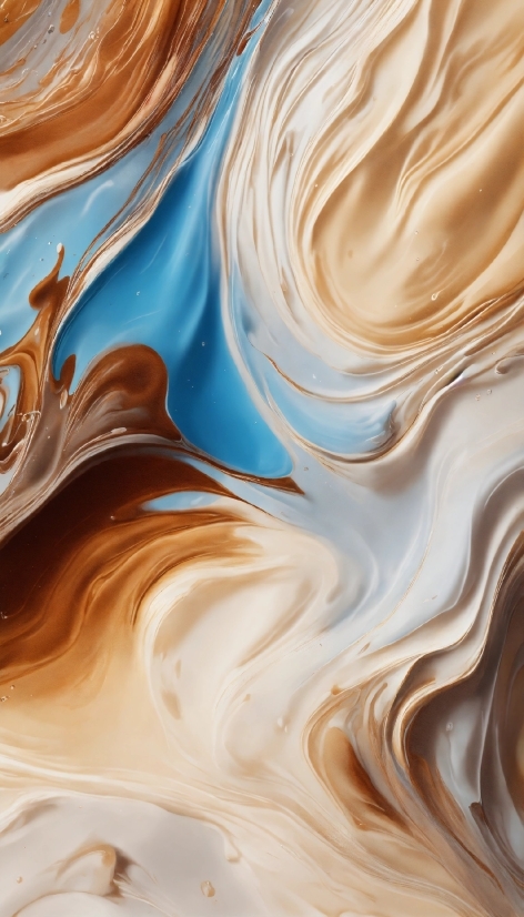 Brown, Liquid, Azure, Orange, Fluid, Art