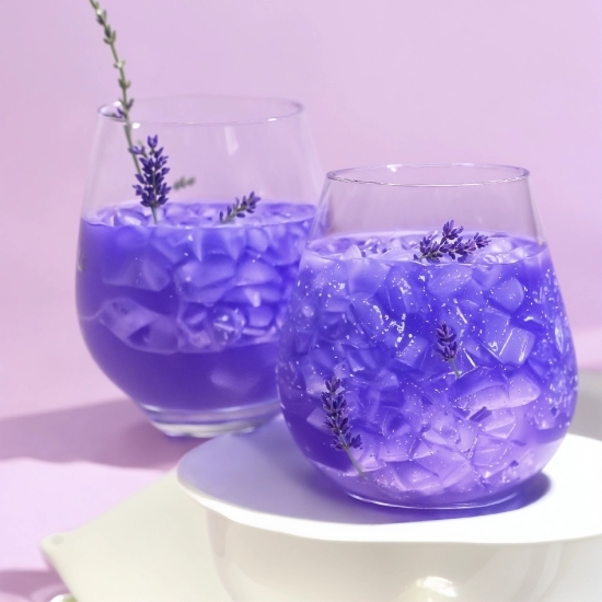 Tableware, Drinkware, Dishware, Purple, Liquid, Stemware