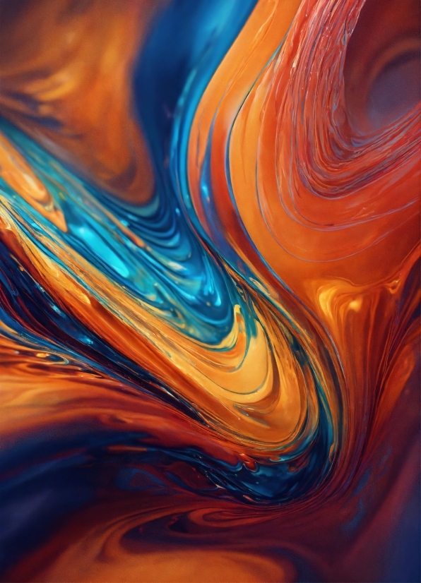 Orange, Fluid, Organism, Art, Aqua, Material Property