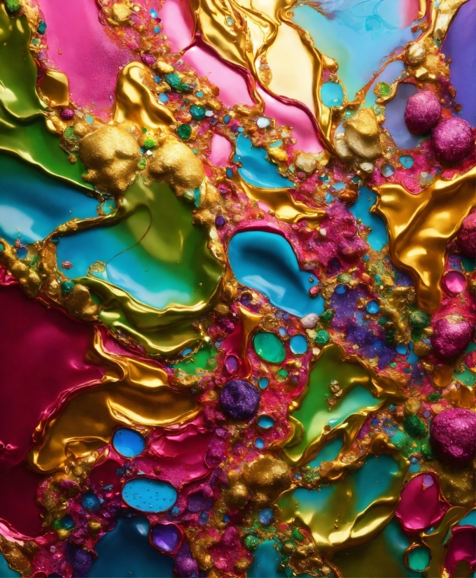 Liquid, Organism, Aqua, Magenta, Art, Pattern