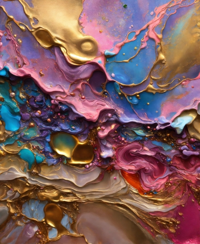 Liquid, Purple, Azure, Natural Environment, Water, Organism
