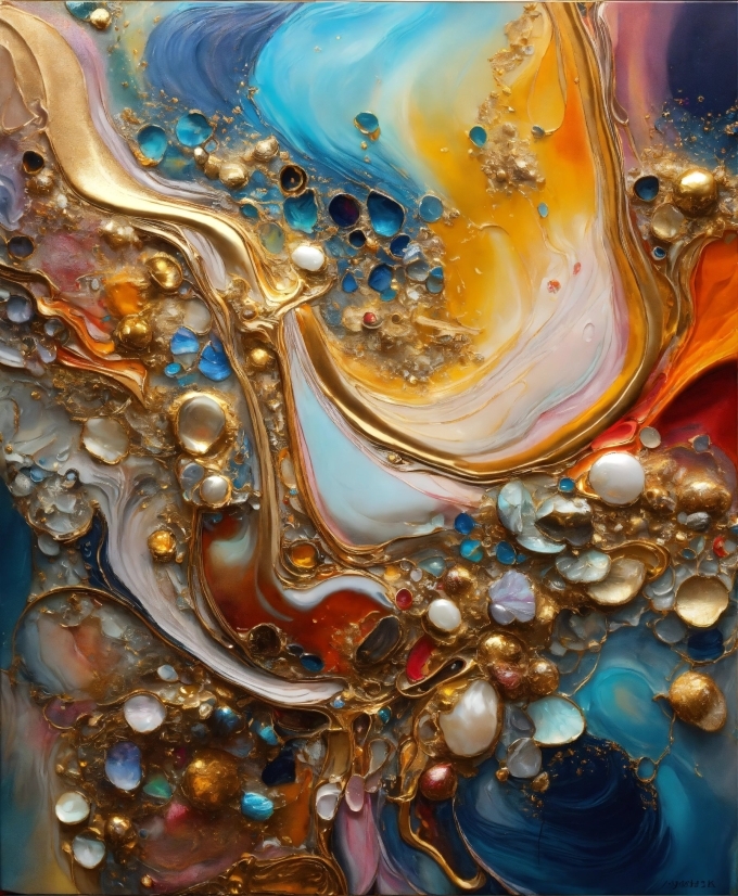 Blue, Natural Material, Fluid, Art, Liquid, Pattern