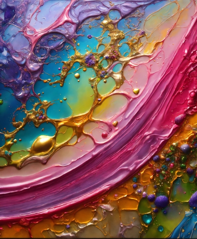 Liquid, Purple, Fluid, Organism, Art, Magenta