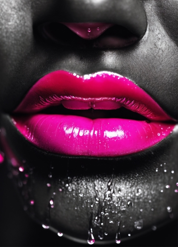 Nose, Eyebrow, Mouth, Eyelash, Purple, Jaw