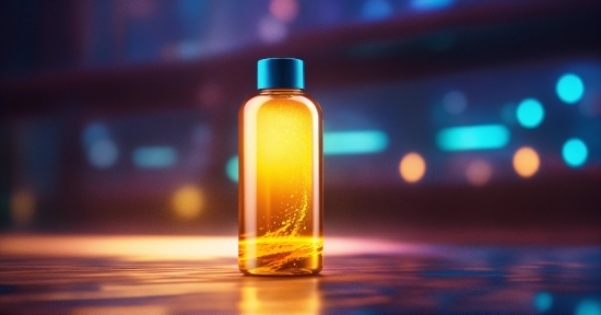 Bottle, Liquid, Solution, Fluid, Amber, Cosmetics