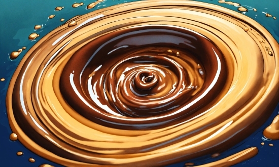 Brown, Liquid, Fluid, Art, Circle, Pattern