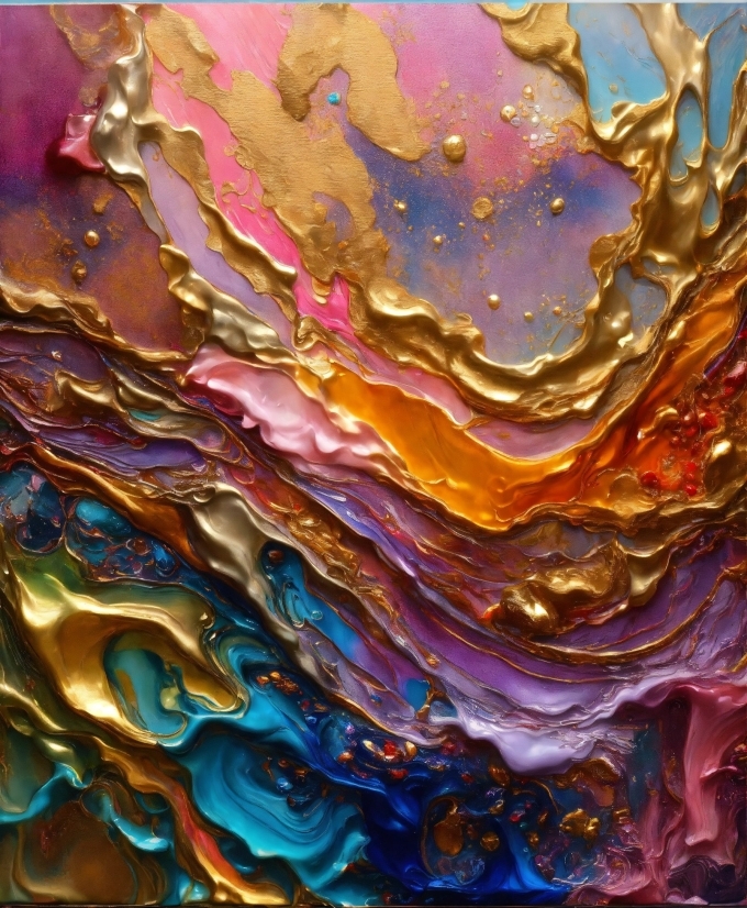 Liquid, Purple, Fluid, Paint, Art, Geological Phenomenon