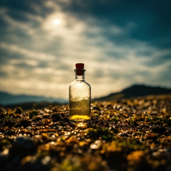 Cloud, Bottle, Liquid, Sky, Drinkware, Fluid