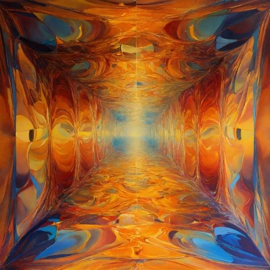 Amber, Orange, Art, Wood, Symmetry, Pattern