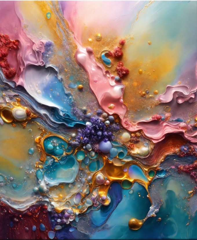 Liquid, Paint, Fluid, Purple, Organism, Art