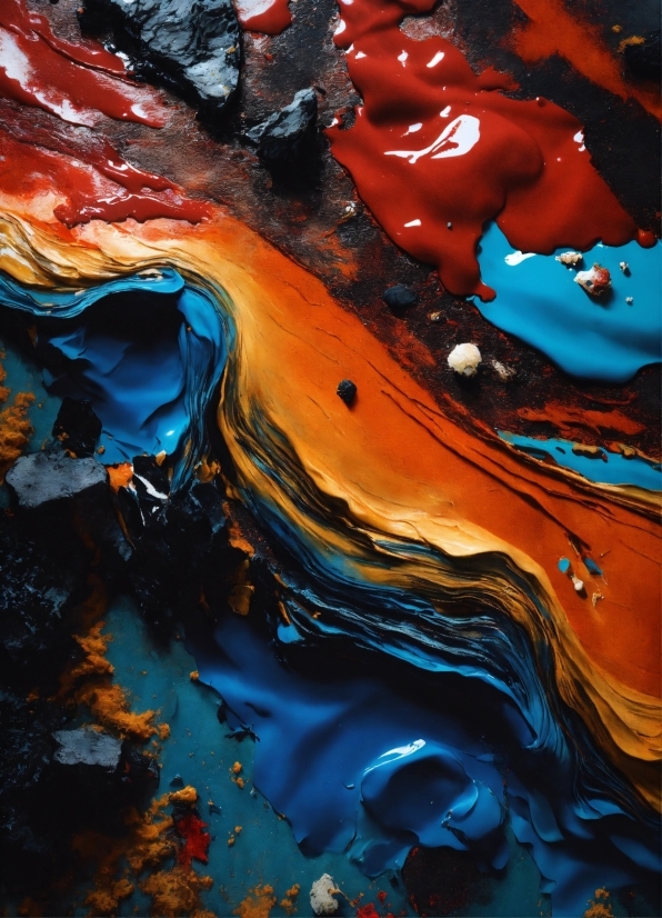 Liquid, Art Paint, Paint, Nature, Azure, Fluid