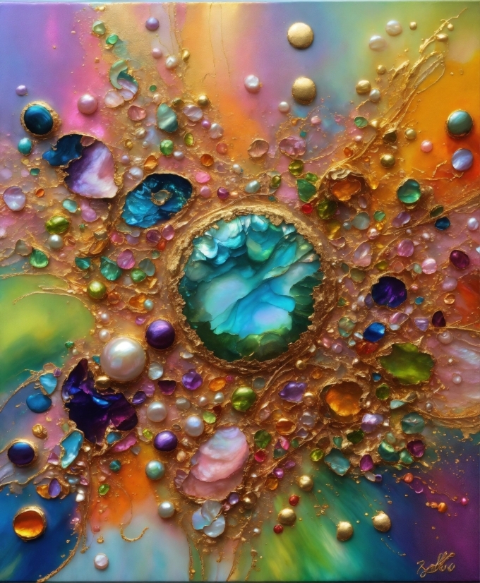 Liquid, Natural Material, Organism, Aqua, Art, Circle