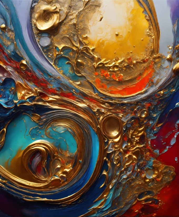 Liquid, Light, Fluid, Amber, Art, Glass