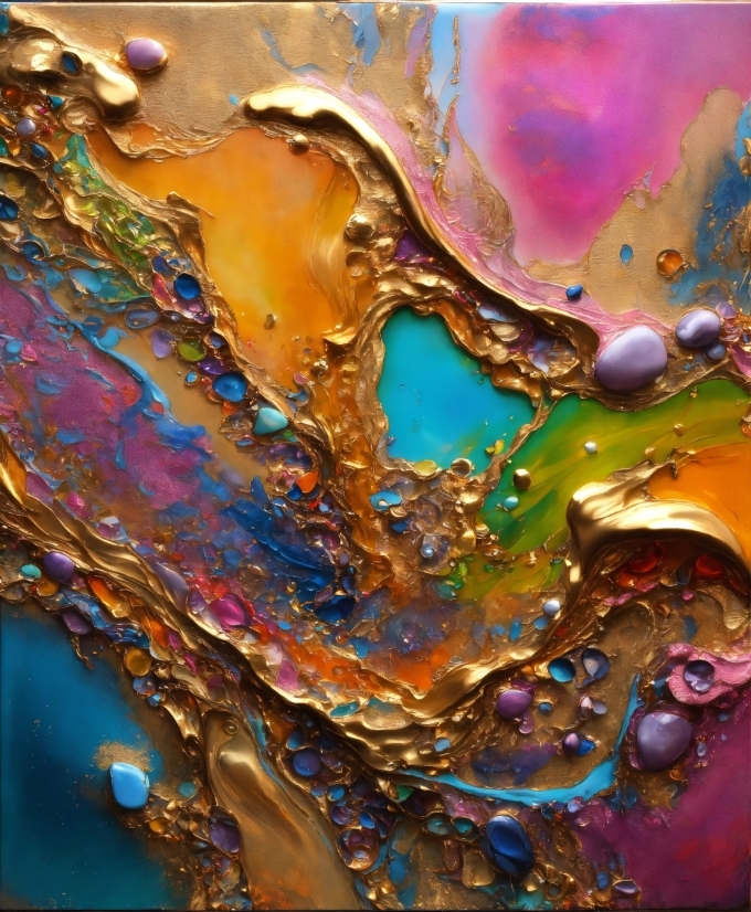 Liquid, Art Paint, Paint, Fluid, Purple, Art