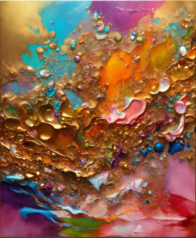 Liquid, Amber, Fluid, Paint, Art, Glass