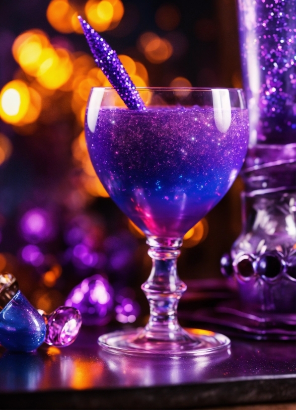 Tableware, Drinkware, Stemware, Purple, Cocktail, Barware