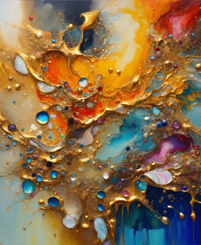 Liquid, Azure, Fluid, Organism, Art, Electric Blue