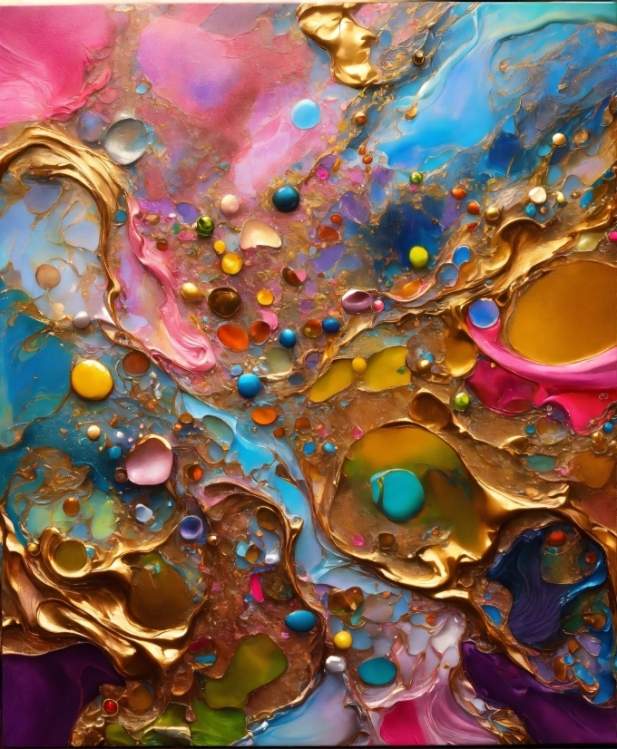 Liquid, Water, Art, Circle, Pattern, Paint
