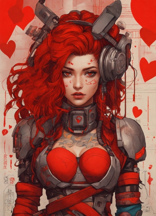 Cartoon, Red, Art, Cg Artwork, Poster, Fictional Character