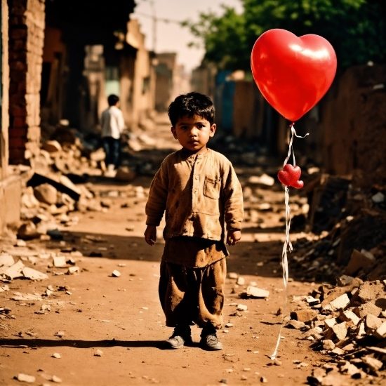 Photograph, Black, People In Nature, Balloon, Standing, Happy