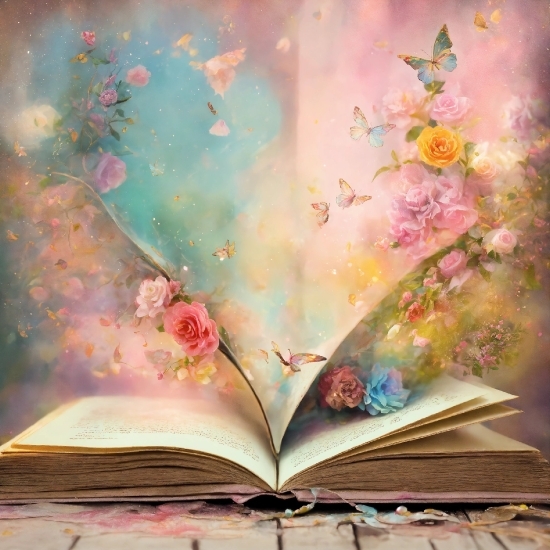 Plant, Book, Nature, Publication, Paint, Flower